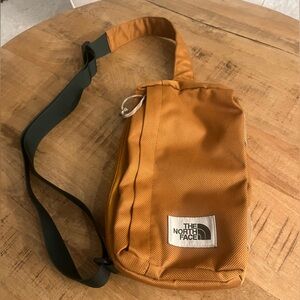 The North Face Field Bag Crossbody Timber Tan Canvas  RARE HTF